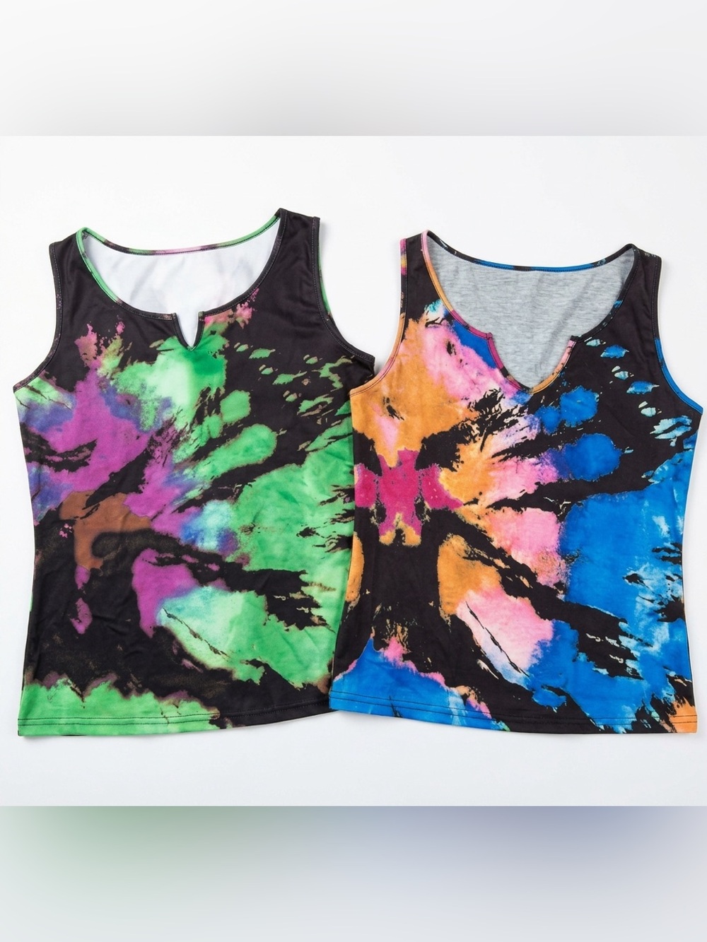 NWOT! Women’s Tie Dye Tank Lot x 2 Size L